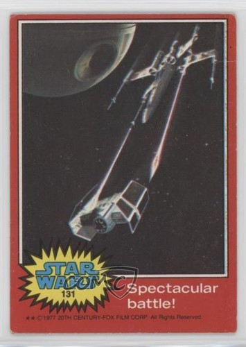 1977 Topps Star Wars #131 Spectacular battle! — Raw