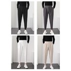 Makes a Statement Mens Slim Fit Casual Suit Pants with Timeless Appeal