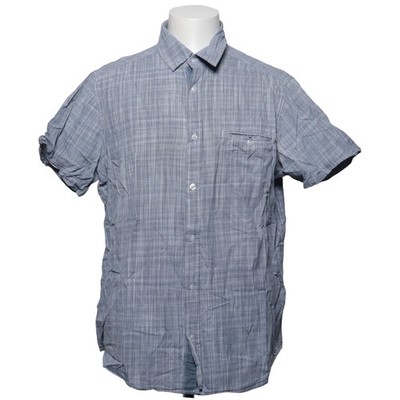 Identic Man, Kurzarmhemd, Größe: XL, Blau/Weiß, Baumwolle, Karo, Herren #2tq
