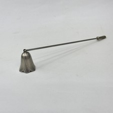 Vintage Silver Plated Tulip Candle Snuffer Floral Art Nouveau Style 23cm
