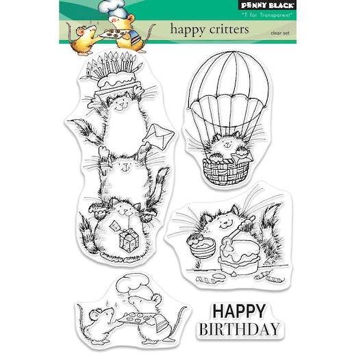 Penny Black Clear Stamps - Happy Critters 30-479