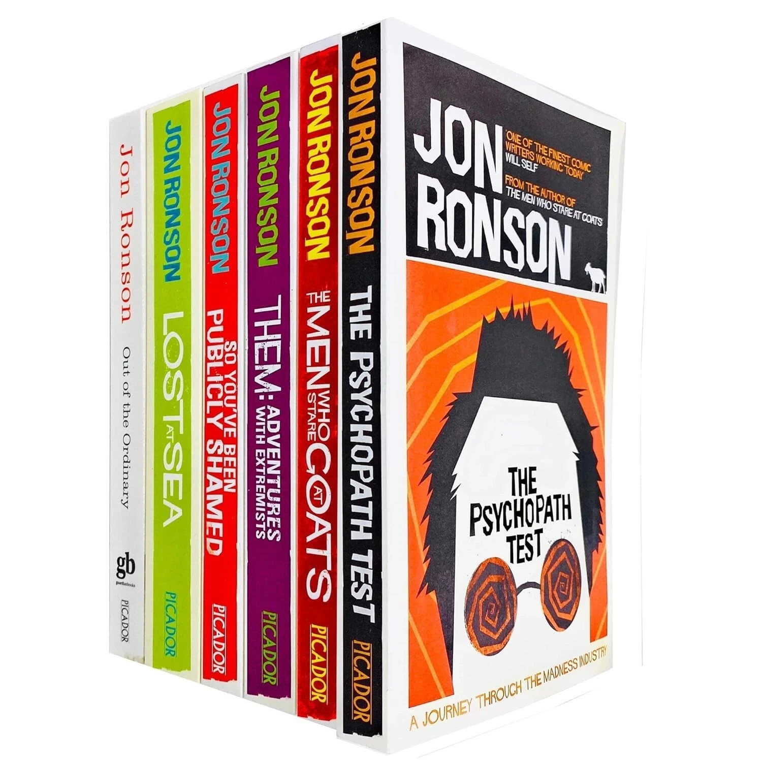Jon Ronson Collection 6 Books Set Psychopath Test,Out of Ordinary,Lost at Sea