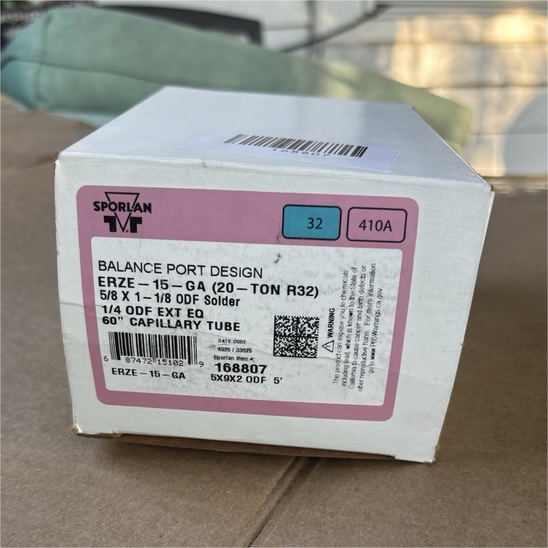 Sporlan ERZE-15-GA 168807 Balanced Port TXV Expansion Valve R410A R32