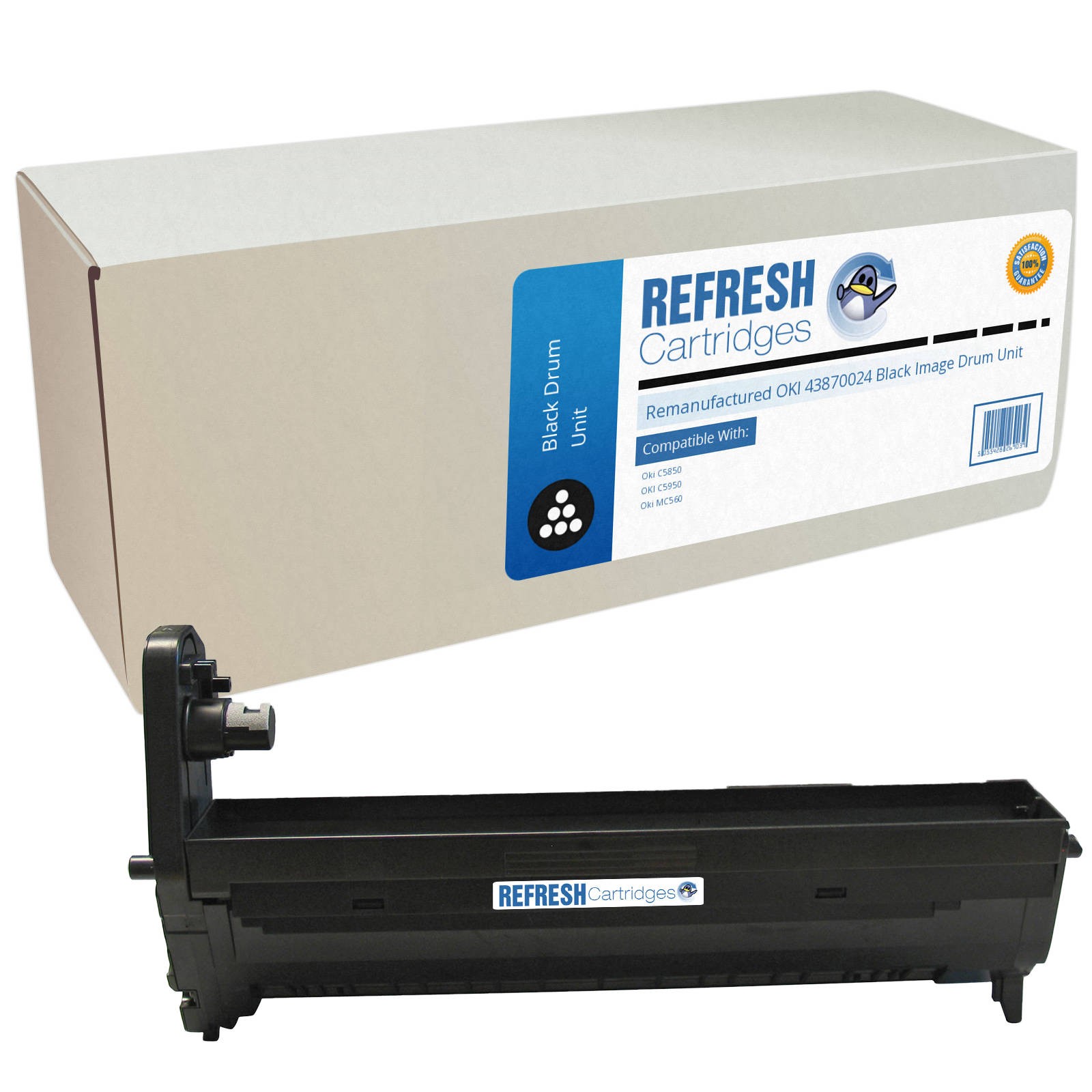 Refresh Cartridges Black Drum 43870024 Compatible With OKI Printers
