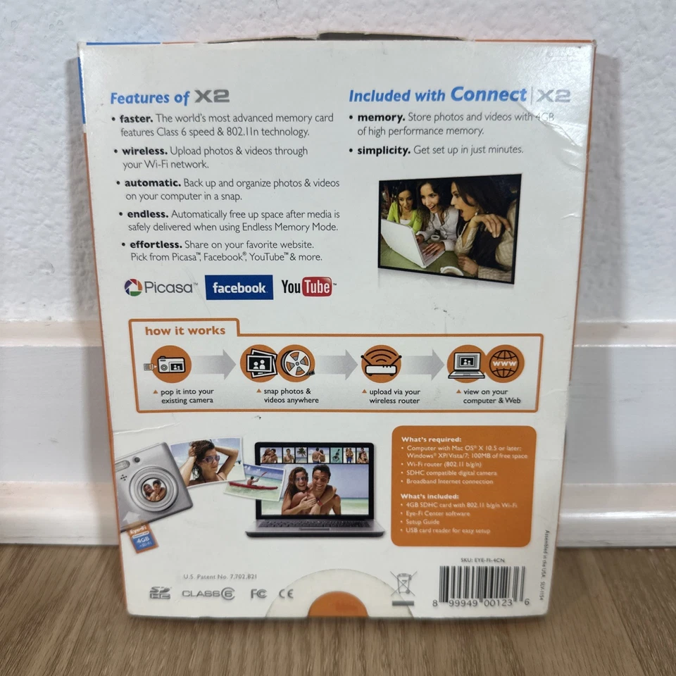 Eye-Fi Connect X2 Wireless 4GB Secure Digital High Capacity (SDHC) Memory Card - Image 2 of 4