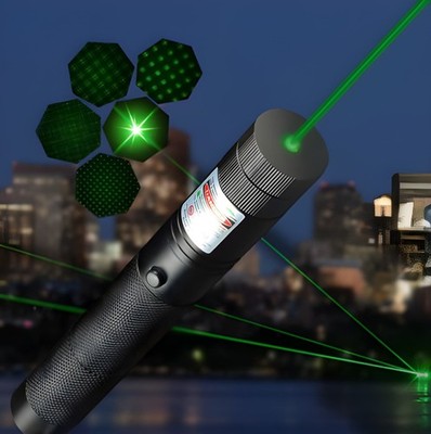 Laserpointer Set (neu) / +Ladegerät +Akku +Aufsatz für Sternenshow