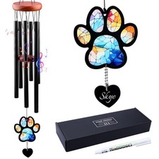 Pet Memorial Wind Chime Dog Memorial Gifts for Loss of Dog, Loss of Pet Sym...