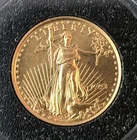 1993 $5 1/10oz Gold American Eagle in a Round Plastic Holder
