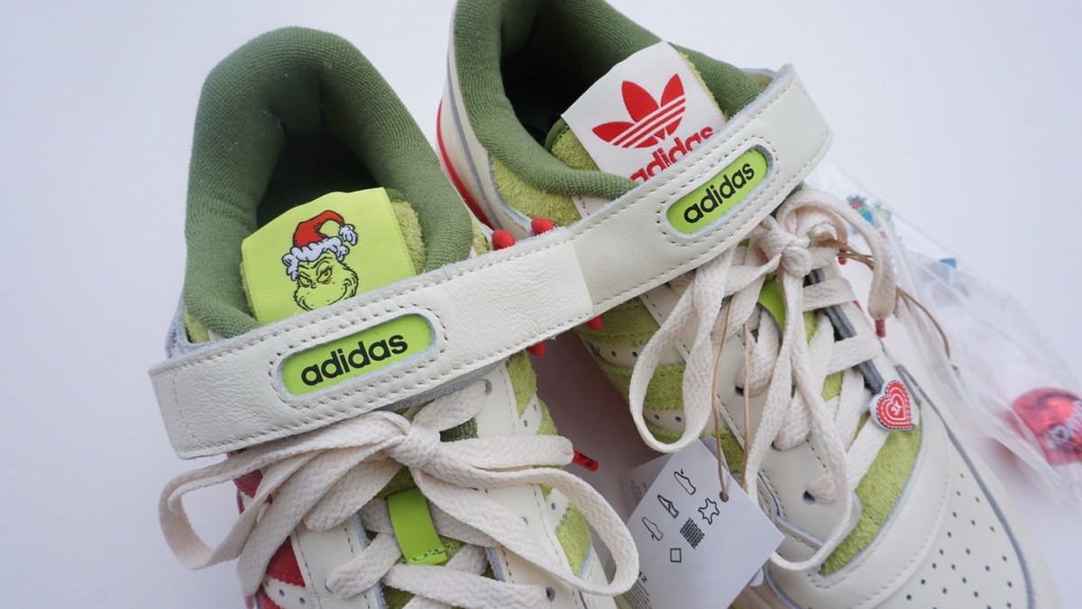 Adidas Originals Forum Low The Grinch Cream 2023 Men Shoes Limited Sz 10M Adidas Originals Forum Low x The Grinch  main image 2