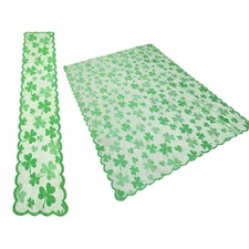 Handmade Lace Table Runner Country Crochet Knitting Hollow Cotton Elegant