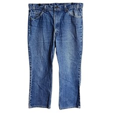 vtg 90s Levi's 517 Jeans orange tab 40x30 38x26 Whiskering Fade USA