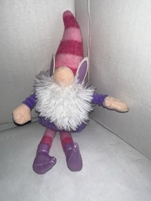 Way To Celebrate Easter Small Purple & Pink Huggie Hugs Gnome Plush 