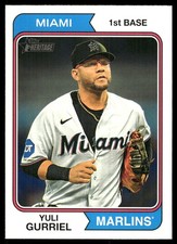 Yuli Gurriel 2023 Topps Heritage #585 Marlins MLB READ FREE SHIP AutographDen