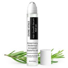Hair Growth Serum Roll On, Mens Hair Growth Serum With Rosemary, Redensyl, An...