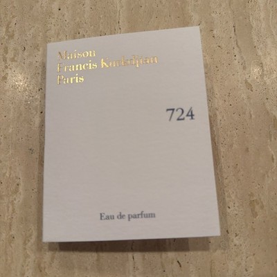Maison Francis Kurkdjian 724 Eau de Parfum Carded Sample Spray .06oz 2ml  Travel