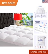 Queen Mattress Topper for Back Pain Relief Extra Thick Plush Pillowtop Bed Cover