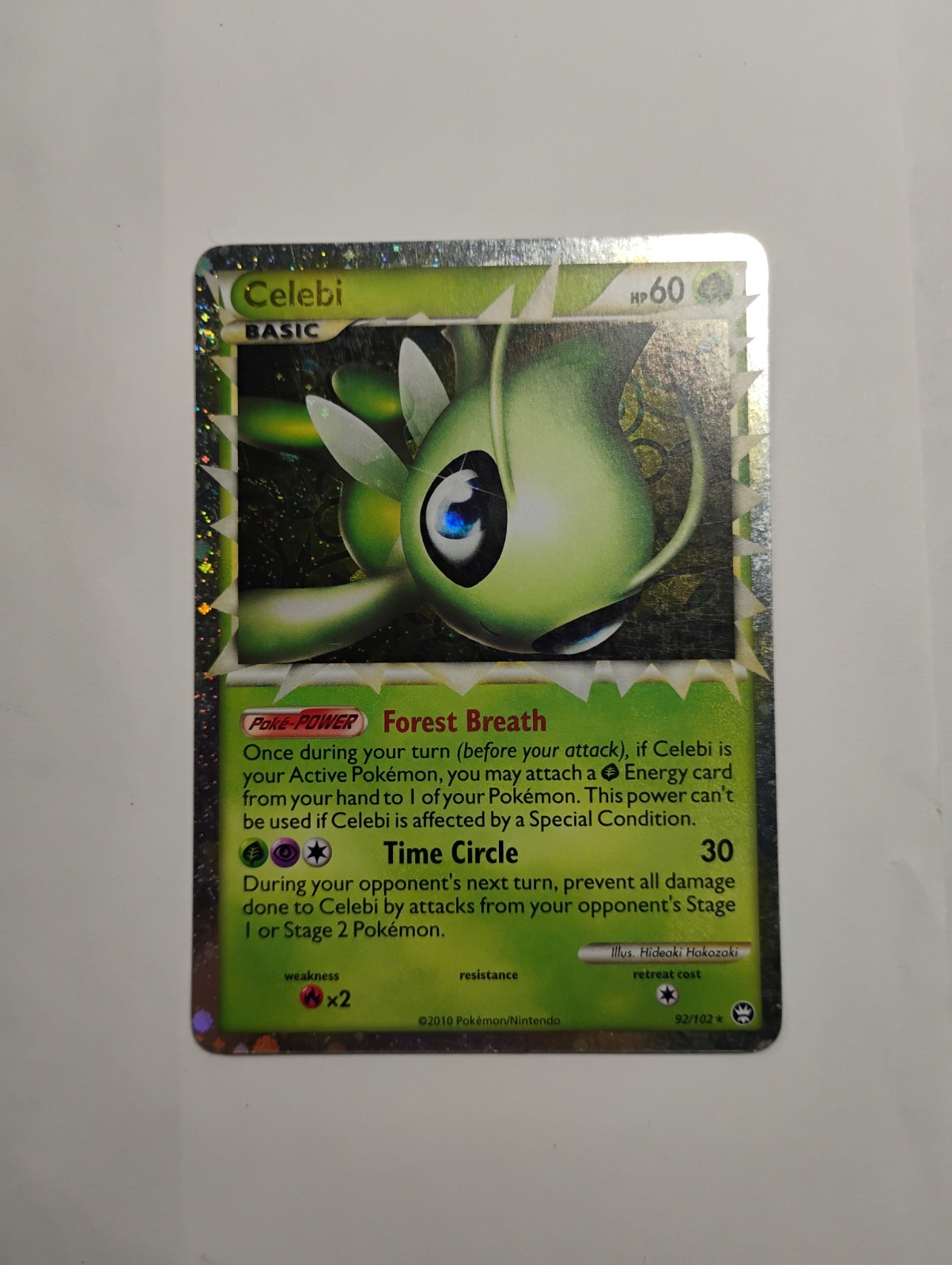 Celebi (Prime) #92/102 Holo Rare Triumphant Pokemon LP/MP read