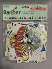 Vintage 1998 Monopoly Congratulations Banner Hasbro 5 in x 7 ft 1 in