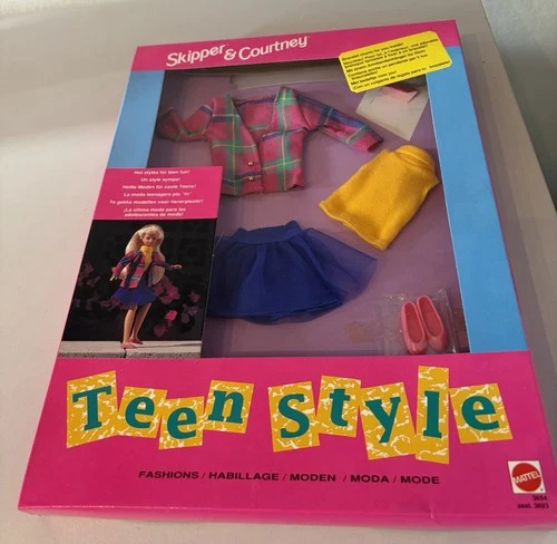 Vintage Barbie Skipper & Courtney Teen Style Fashion Outfit Mattel 1992 3654