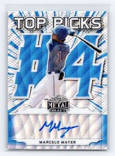 2021 Leaf Metal Draft #TP-MM1 Marcelo Mayer Top Picks Auto Blue Wave /20