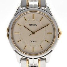 Seiko DOLCE 8J41-6140 Quartz Watch Men's Used Good Condition from Japan