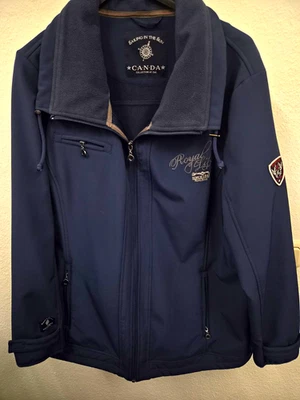 C&A Canda Herren Softshelljacke Blau Gr. 48 Fleece - Bild 1 von 4