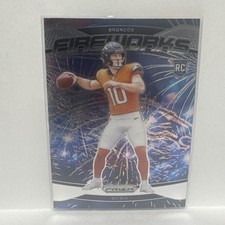 Panini 2024 Prizm Fireworks Rookie Bo Nix #23 Denver Broncos Football