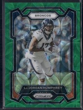 2023 Panini Prizm Lil Jordan Humphrey Green Scope Prizm /75 #90 Denver Broncos