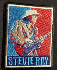 Stevie Ray Vaughan Blues Rock Portrait Patch Approx 2.5x3.5 Embroidered