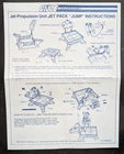 G.I. Joe Jet Propulsion Unit "JUMP" (Instructions only), 1982 Vintage Hasbro