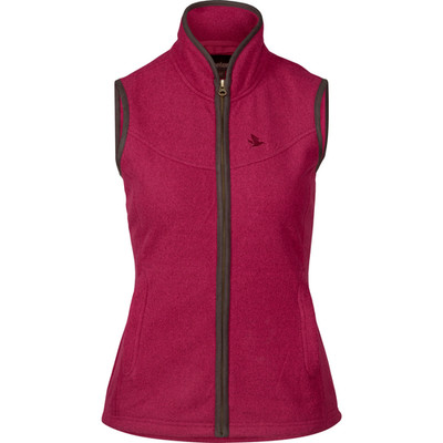 Seeland Woodcock Damen Fleeceweste Outdoor Jagd Microfleece burgunderrot