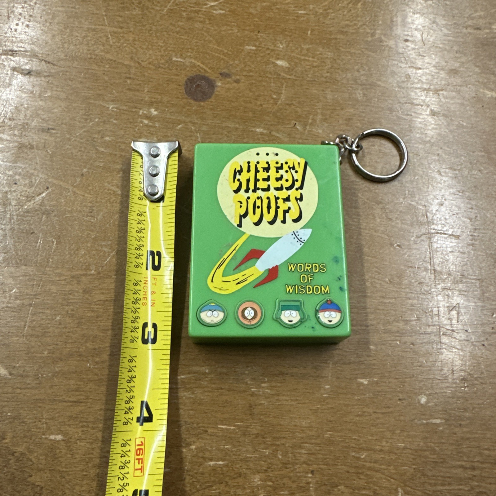 VINTAGE 1998 SOUTH PARK CHEESY POOFS WORDS OF WISDOM TALKING TOY BOX Not Tested