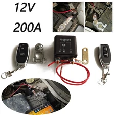 12V 200A Battery Isolator Disconnect Power Dual Remote Kill Switch for Car Truck