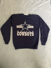 Vintage 90s Dallas Cowboys Football Youth Large 14-16 Sweatshirt NFL Navy
