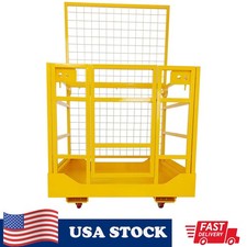 Forklift Safety Cage, 43" x45" Forklift Man Basket,1400 LBS Capacity Platform