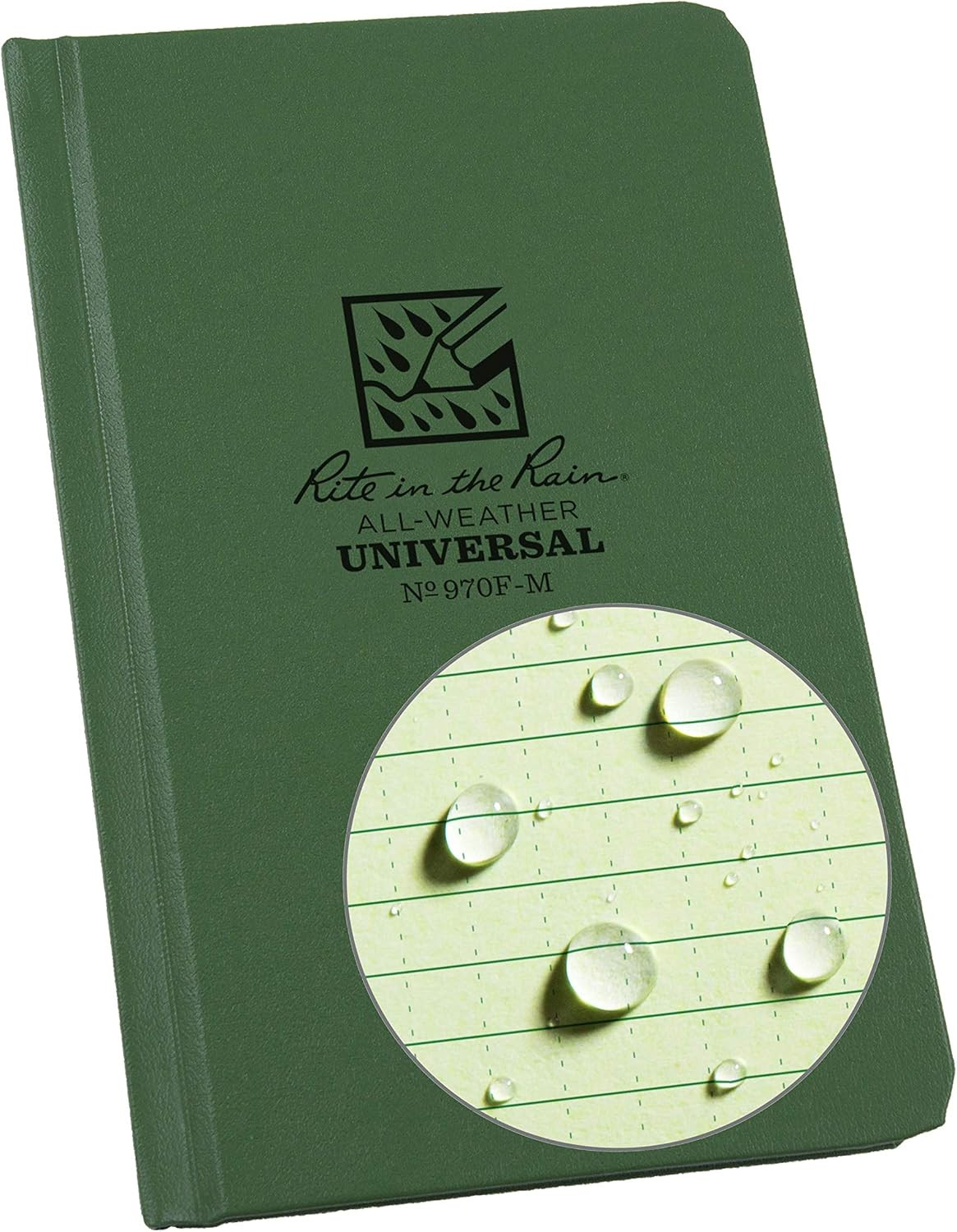 Weatherproof Notebook Green 112 Pages All Weather Paper