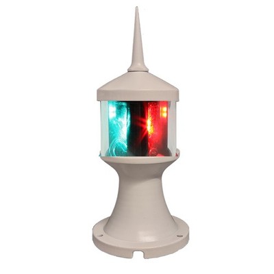 Lunasea Tri-Color/Anchor Zero Emission Light Fixture - 12V - White LLB-73BK-0...