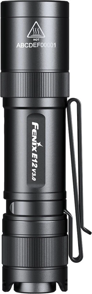 FENIX LED-Taschenlampe E12 V3.0, schwarz - Bild 3 von 4