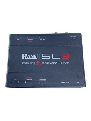 RANE SL3 Serato Scratch Live DJ Audio Interface USB 3-Deck DVS Tested Working