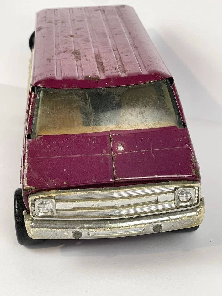 Vintage Ertl Dodge Fuchsia Magenta Purple Conversion Van 10" 1237 USA NOTE: - Image 3 of 4