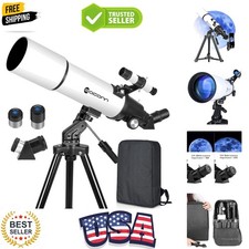 Telescopes for Adults Astronomy, 80mm Aperture 600mm Refractor Telescope for ...