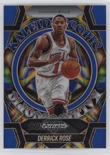 2024-25 Panini Prizm Black Kaleidoscopic Blue 125/199 Derrick Rose #30 s3g