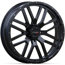 System 3 ST-3 24x6.5 ATV/UTV Wheel - Matte Black (4/137) 4+2.5 [24S3-1137]