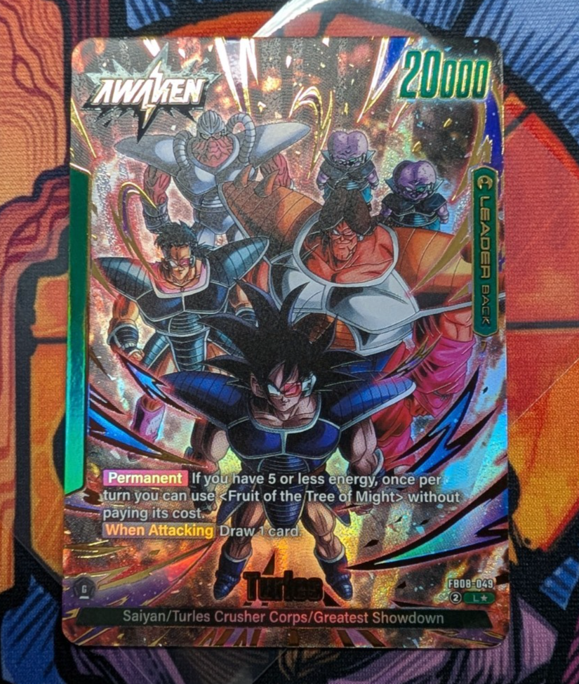 Turles FB08-049 Leader Alternate Art Saiyan's Pride Dragon Ball