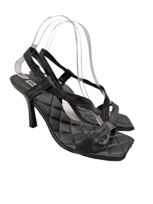 DUNE High Heel Sandaletten Damen Sandaletten Gr. DE 38 schwarz Elegant