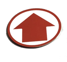 Red Arrow Alignment Golf Ball Marker -1 Marker Only- CUSTOM HAND MADE in the USA