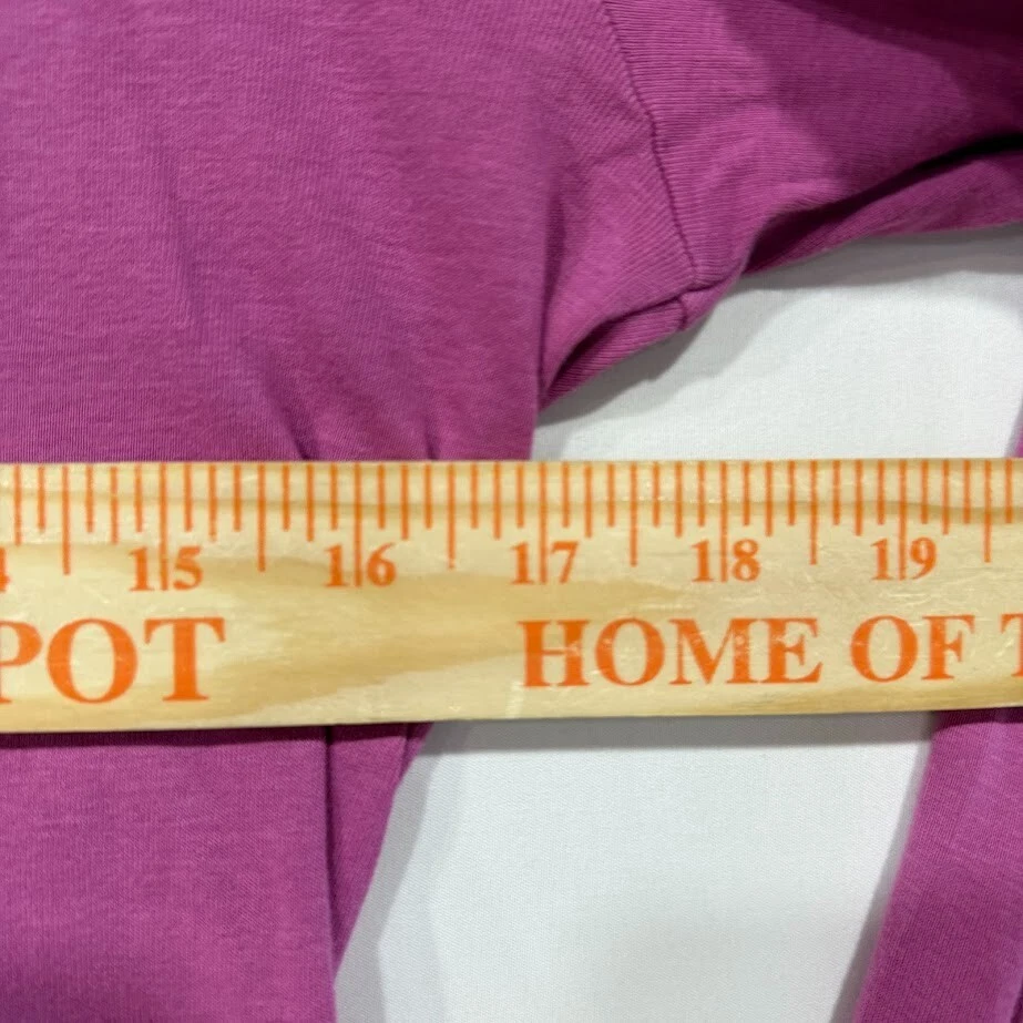 Camisa deportiva Reebok manga larga para mujer M púrpura cuello redondo elástica Foto 4 de 4