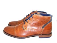 Dune chopper Tan Brown Leather Toe Cap Contrast Laced Ankle Boot 11 Rrp £99 Dune chopper Tan Brown Leather Toe Cap Contrast Laced Ankle Boot 11 Rrp £99