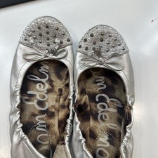 LITTLE GIRLS sam edelman silver flats