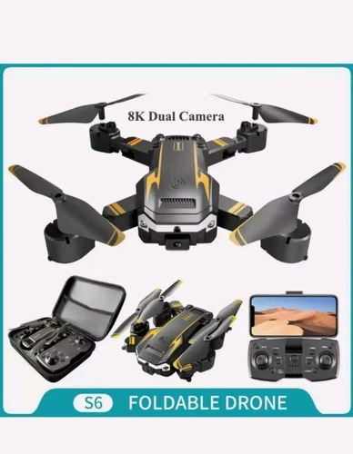 Drone S6 Aerial Drone Dual C 8K Black 